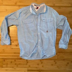 Vintage Tommy Hilfiger Blue Button Down - M